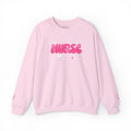 Pink Nurse Bubble Letter Sweatshirt (Embroidery)