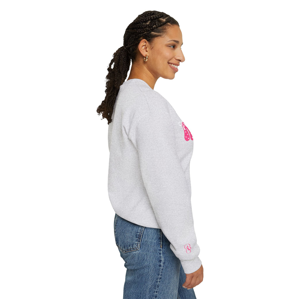 Pink Nurse Bubble Letter Sweatshirt (Embroidery)