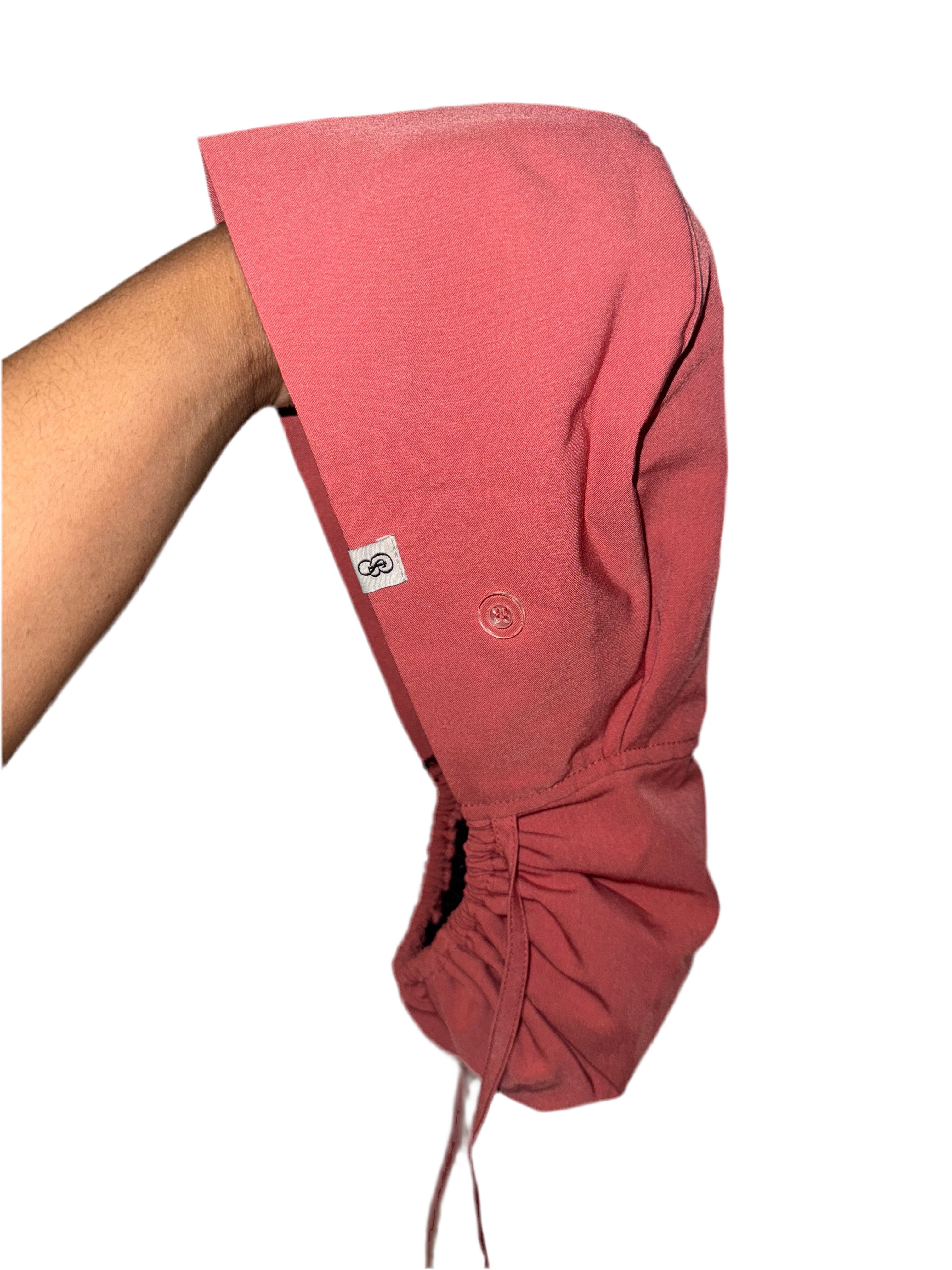 Satin Lined Ponytail Scrub Cap