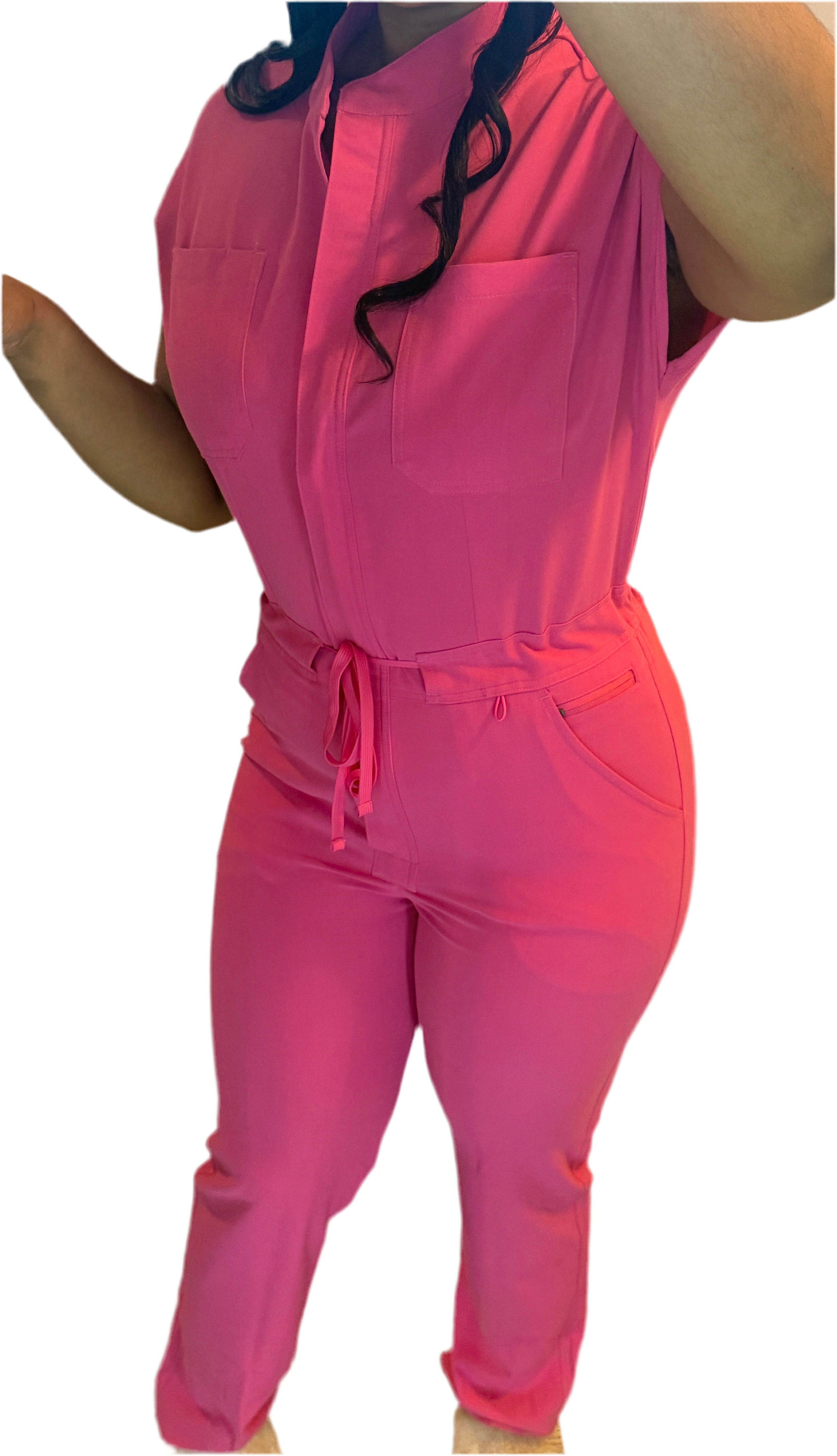 Hot Pink Jumpsuit