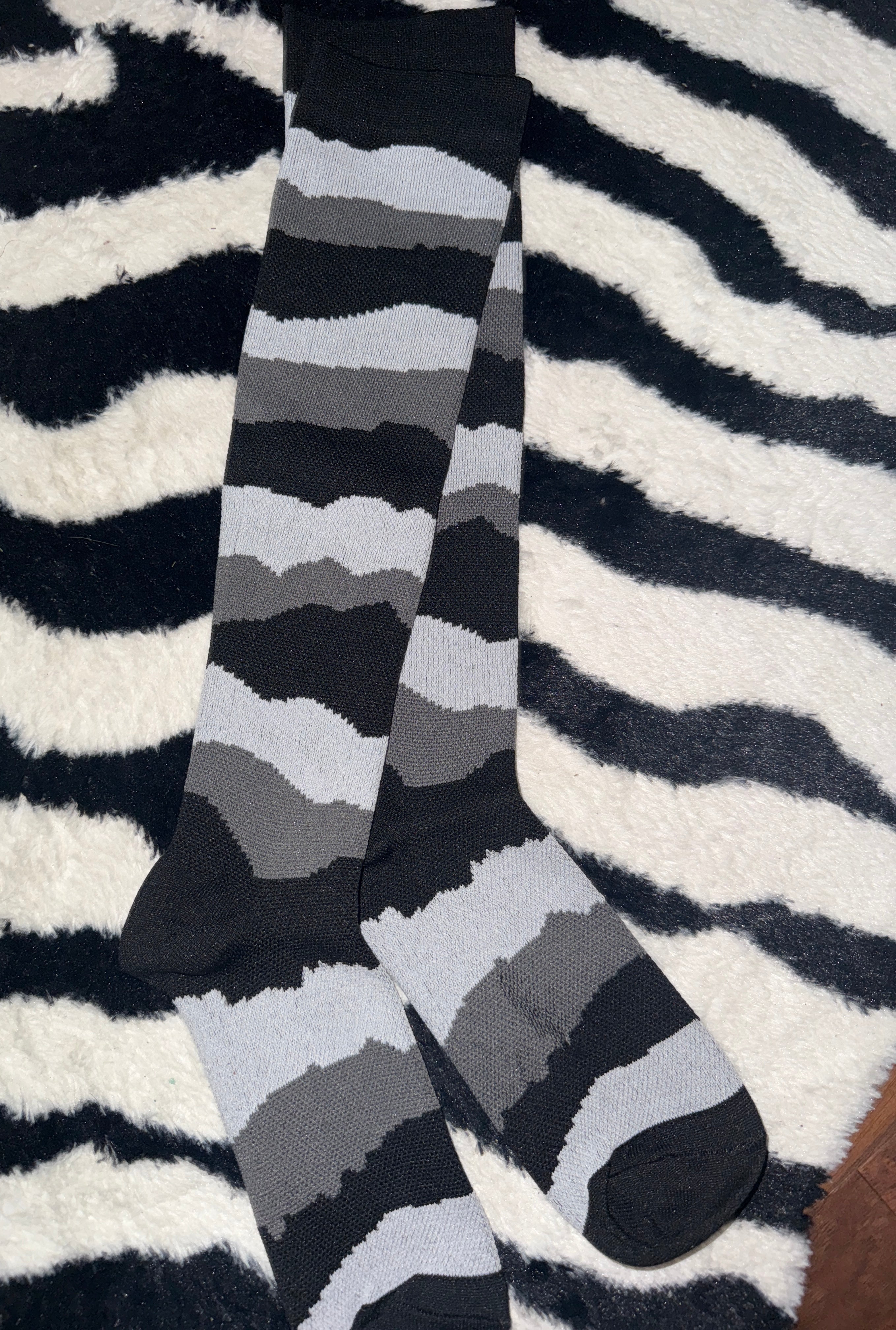 Blurred Lines Compression Socks