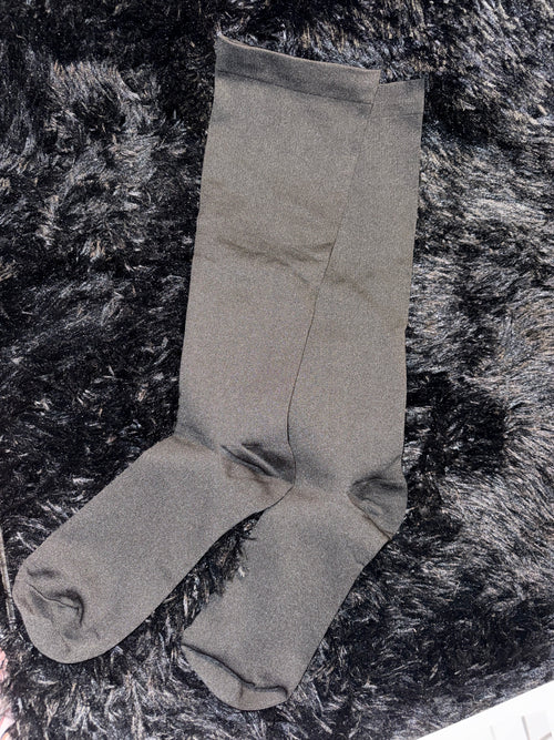 3XL Pure Black Compression Socks